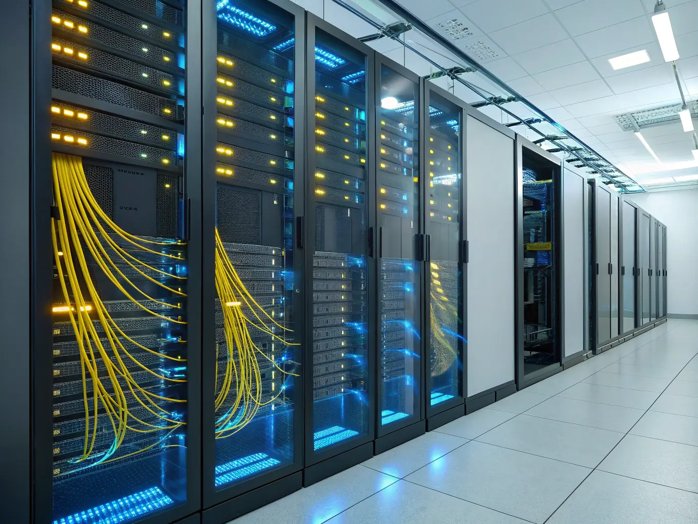 A digital rendering of a secure data server with transportation-related icons, representing data security and compliance in the transportation industry.